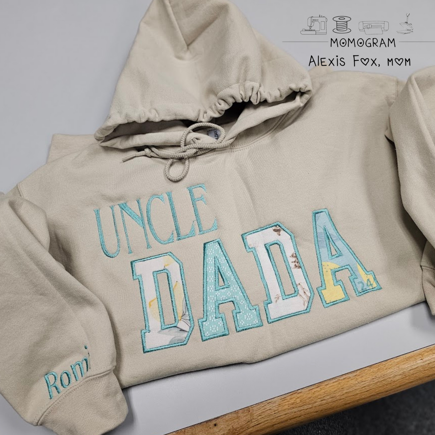 Other Title Embroidered Sweatshirts: "Uncle Dada, Wifey, etc"