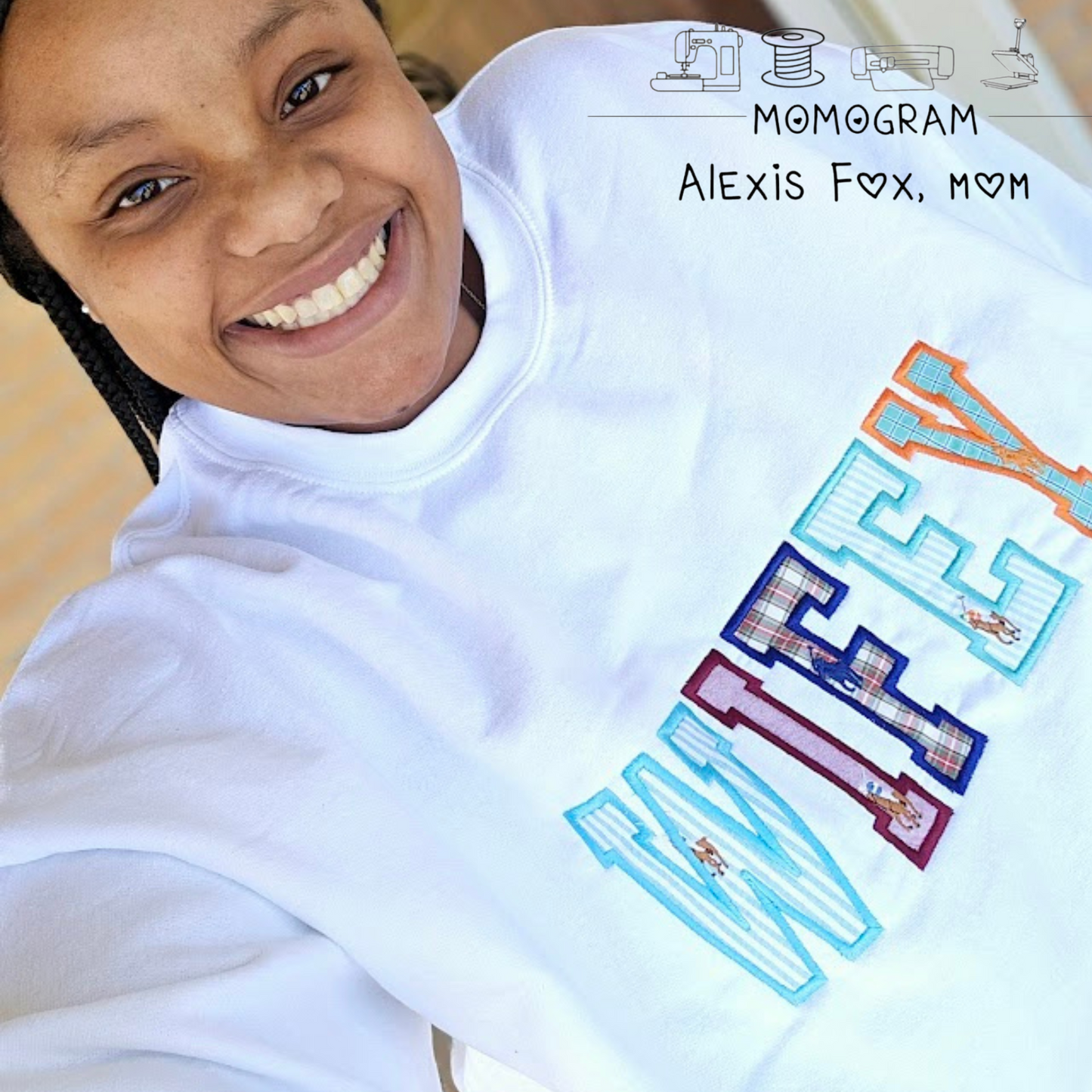 Other Title Embroidered Sweatshirts: "Uncle Dada, Wifey, etc"