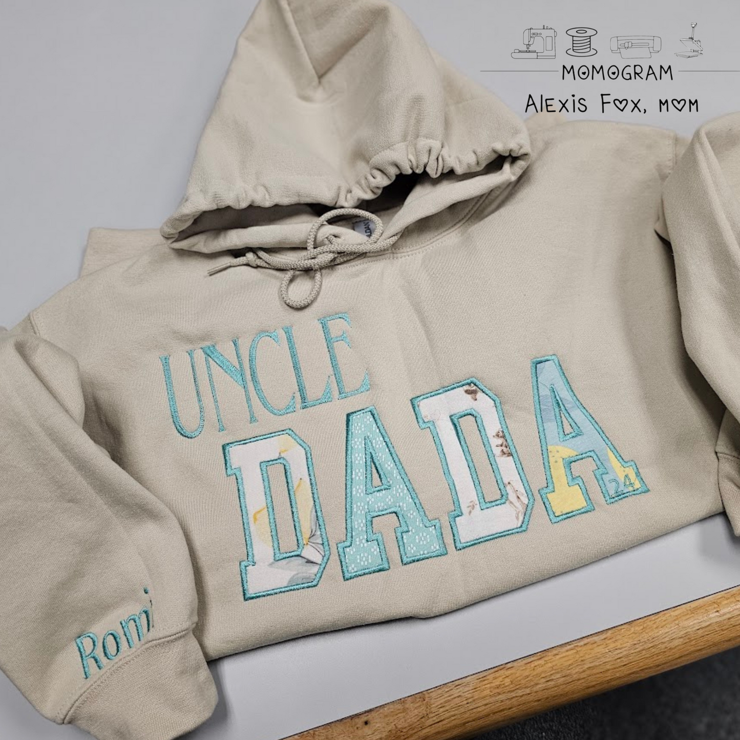 Other Title Embroidered Sweatshirts:  "Uncle Dada, Wifey, etc"