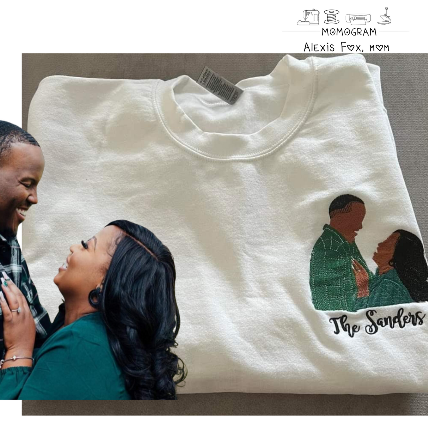 Photo Embroidered Sweatshirt