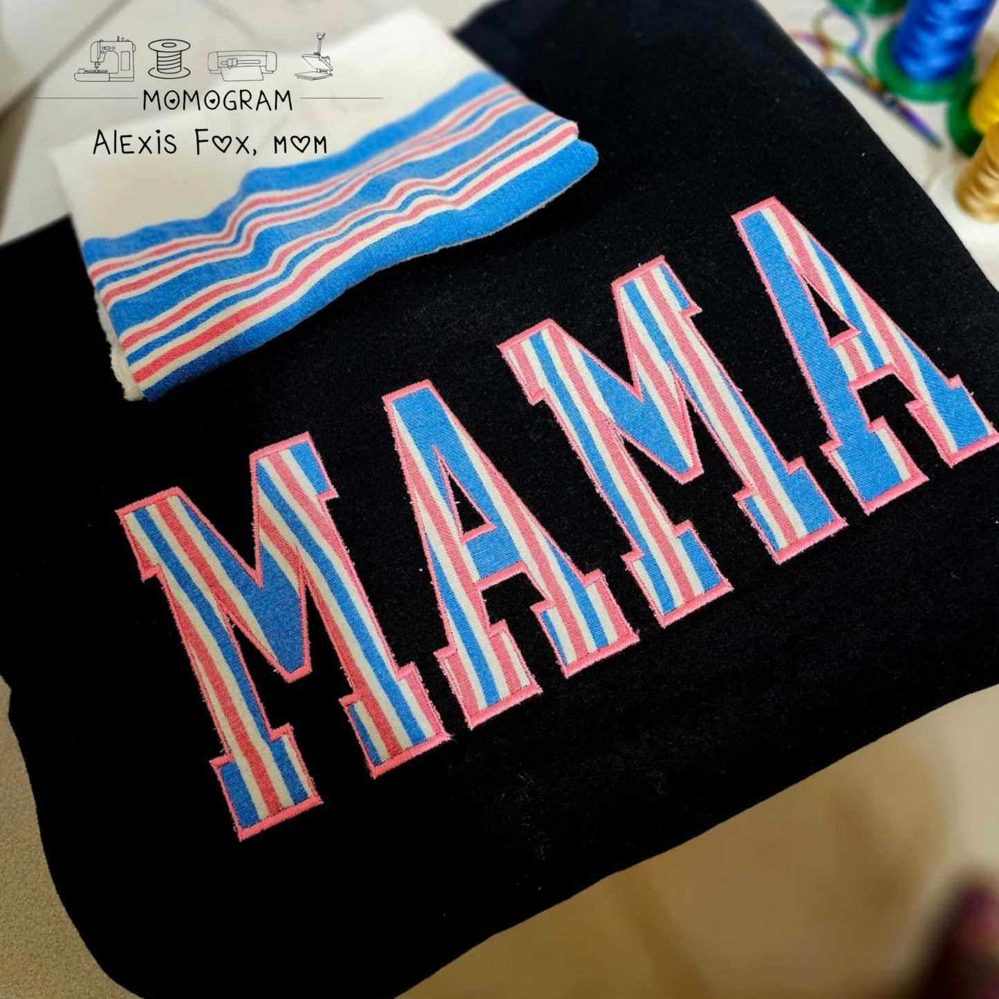 Embroidered Mama Sweatshirt