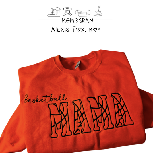 Sports-Mama Embroidered Sweatshirt