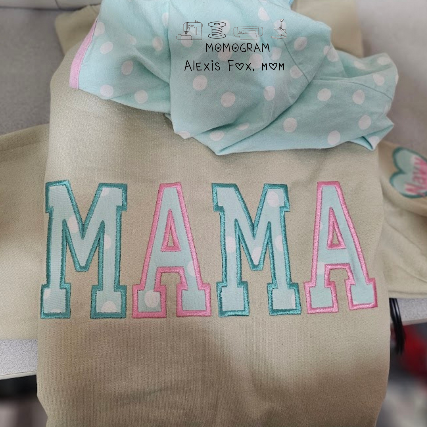 Embroidered Mama Sweatshirt