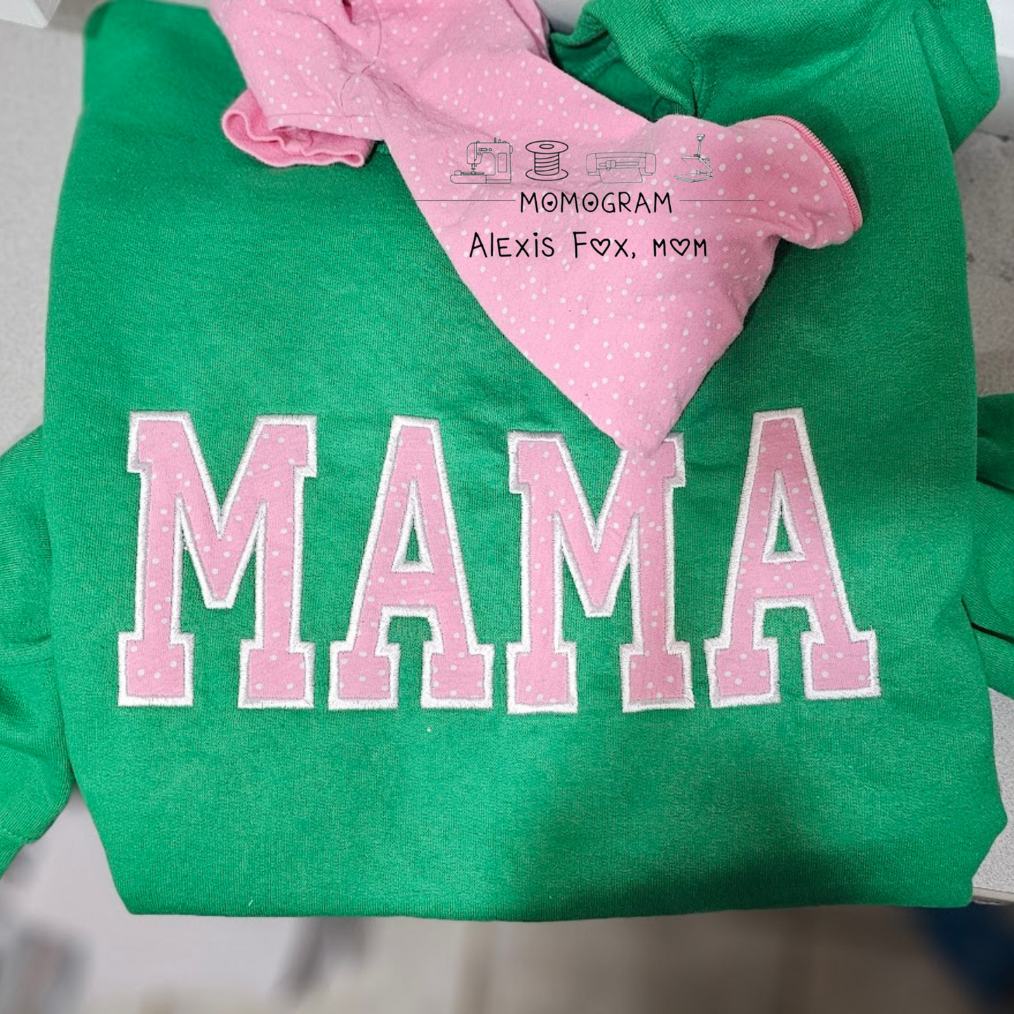 Embroidered Mama Sweatshirt