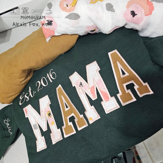 Embroidered Mama Sweatshirt